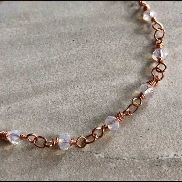 Last 1 ❣️ Estrella & Luna Moonstone Dainty Rose Gold Bracelet - Picture 3 of 4